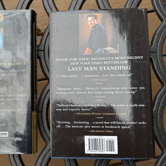 David Baldacci Hardback Book Bundle – Split Second & Last Man Standing - Picture 3 of 12